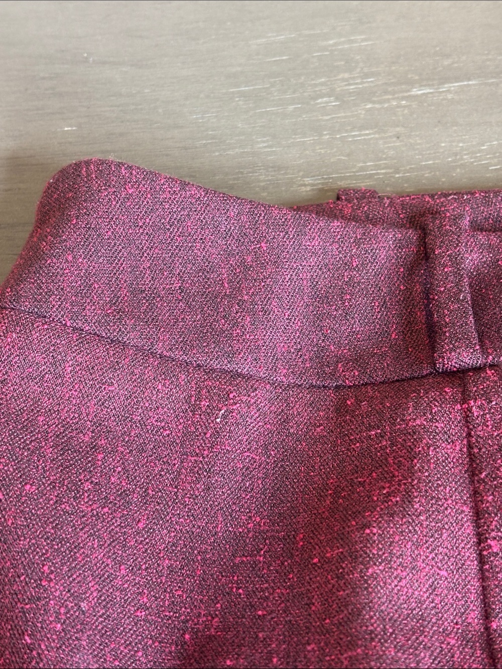 🤎 Burgundy Tweed A-Line Skirt Lined Stretch Career Women’s 12 Mossimo Dress🤎 - Picture 6 of 8